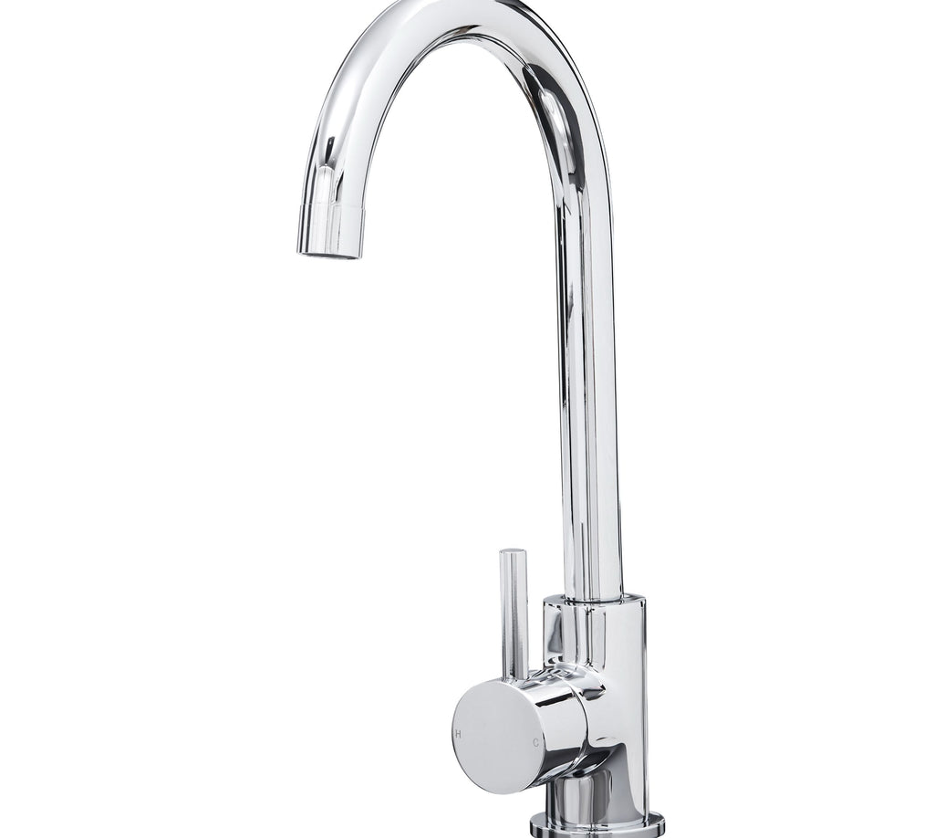 Elera Single Lever Swan Neck Mono Bloc Tap - Chrome