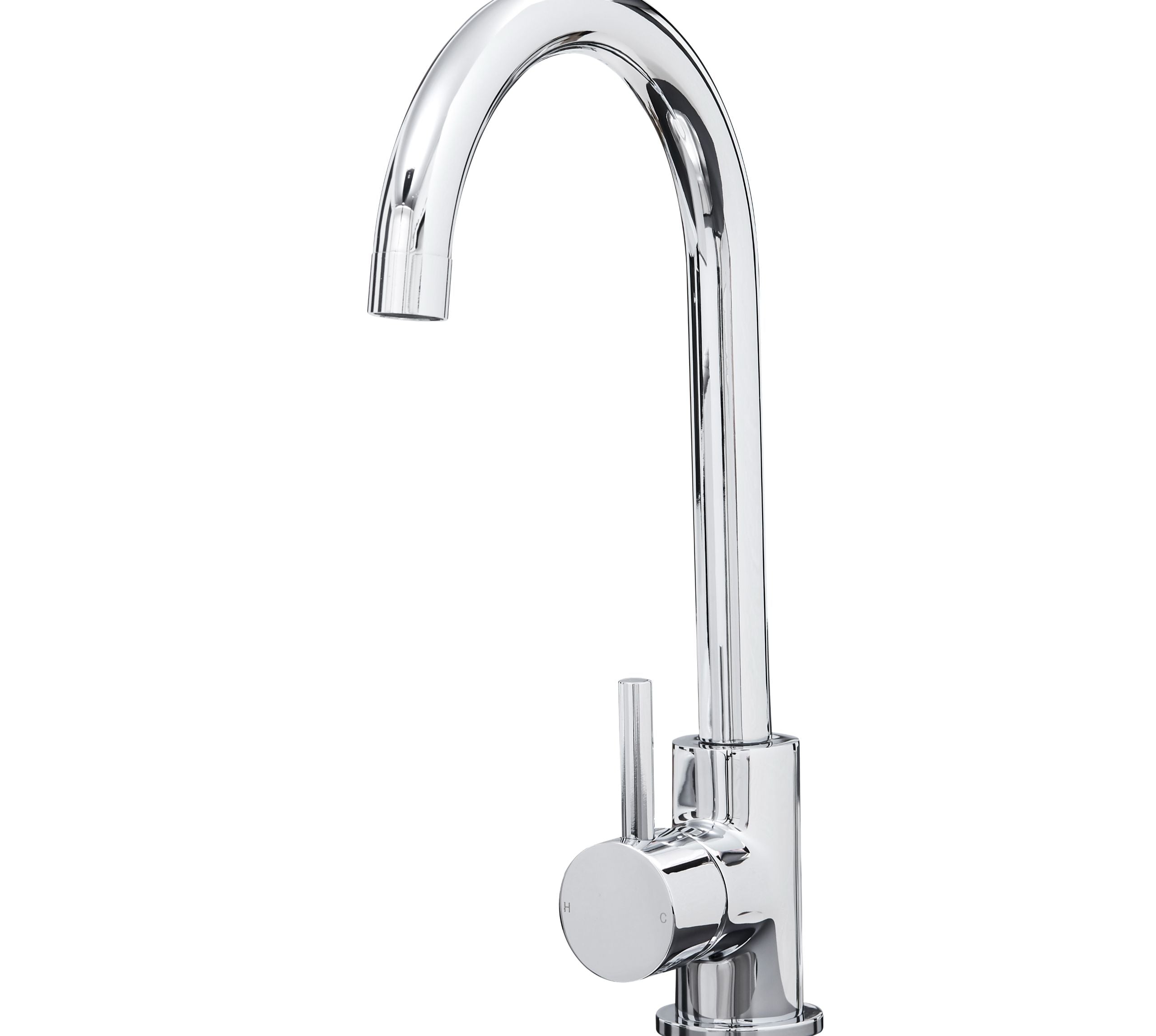 Elera Single Lever Swan Neck Mono Bloc Tap - Chrome