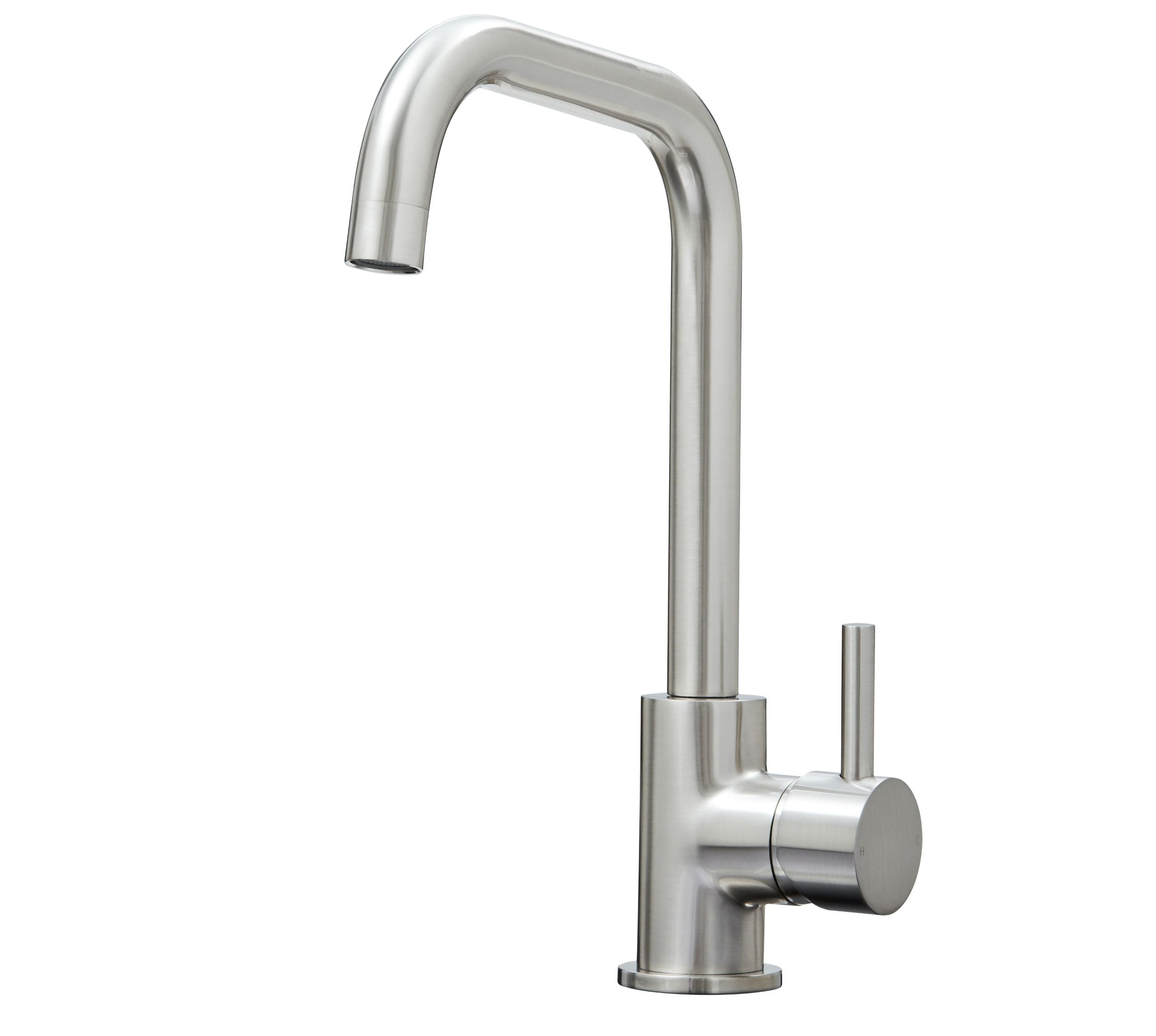 Elera D Single Lever D Shaped Mono Bloc Tap - Brushed Nickel