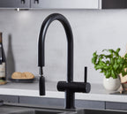 Rievaulx Pull Out Tap - Matt Black