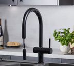 Rievaulx Pull Out Tap - Matt Black