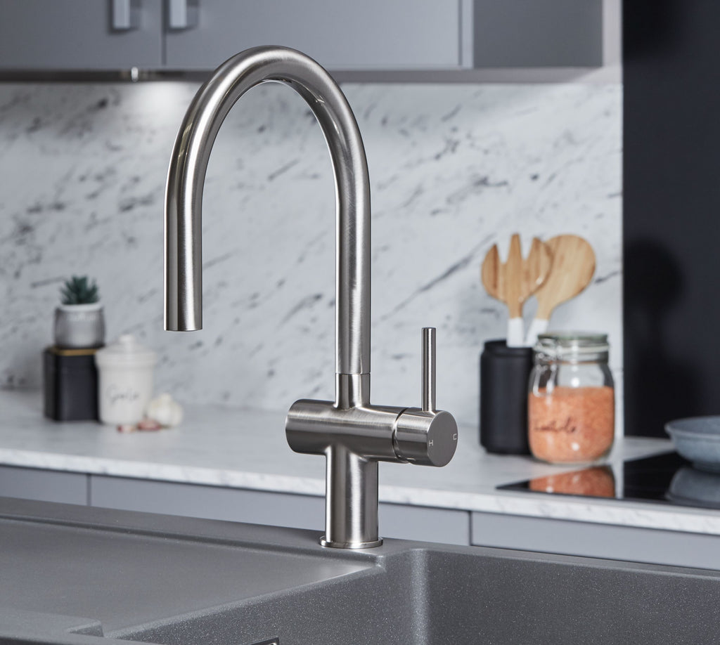 Rievaulx Pull Out Tap - Brushed Nickel