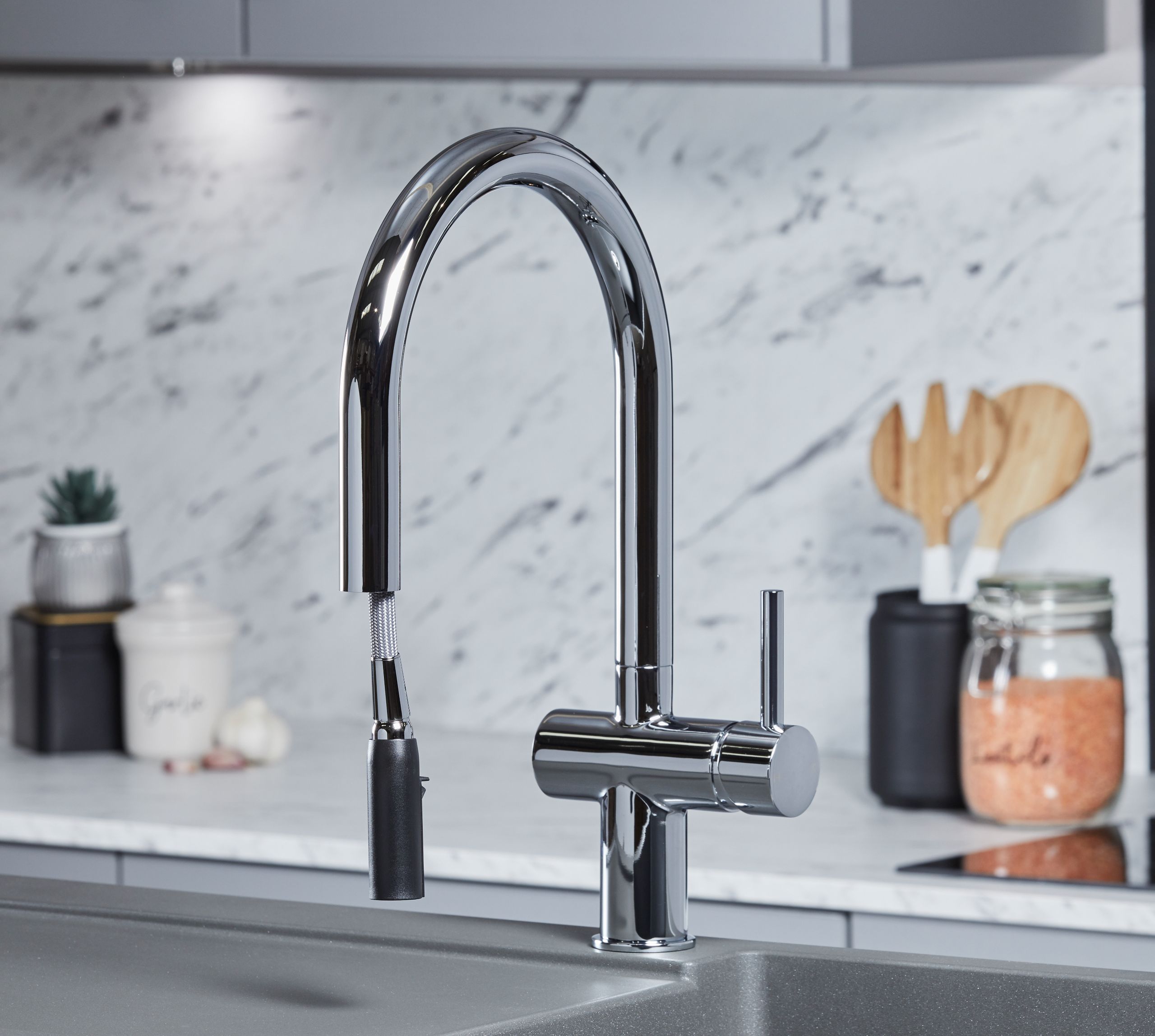 Rievaulx Pull out Tap - Chrome