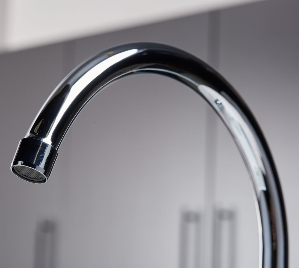 Traditional Bridge white cermaic levers sink mixer tap - Chrome