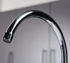 Traditional Bridge white cermaic levers sink mixer tap - Chrome