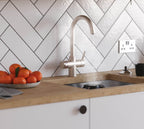 Athena 3-in-1: Swan Neck - Brushed Nickel