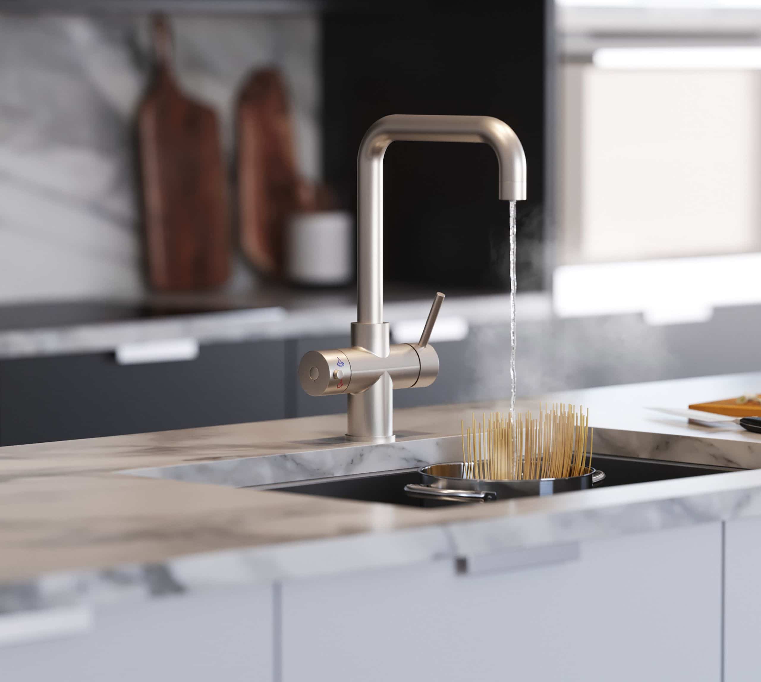 Athena 3-in-1: D-Shape - Brushed Nickel