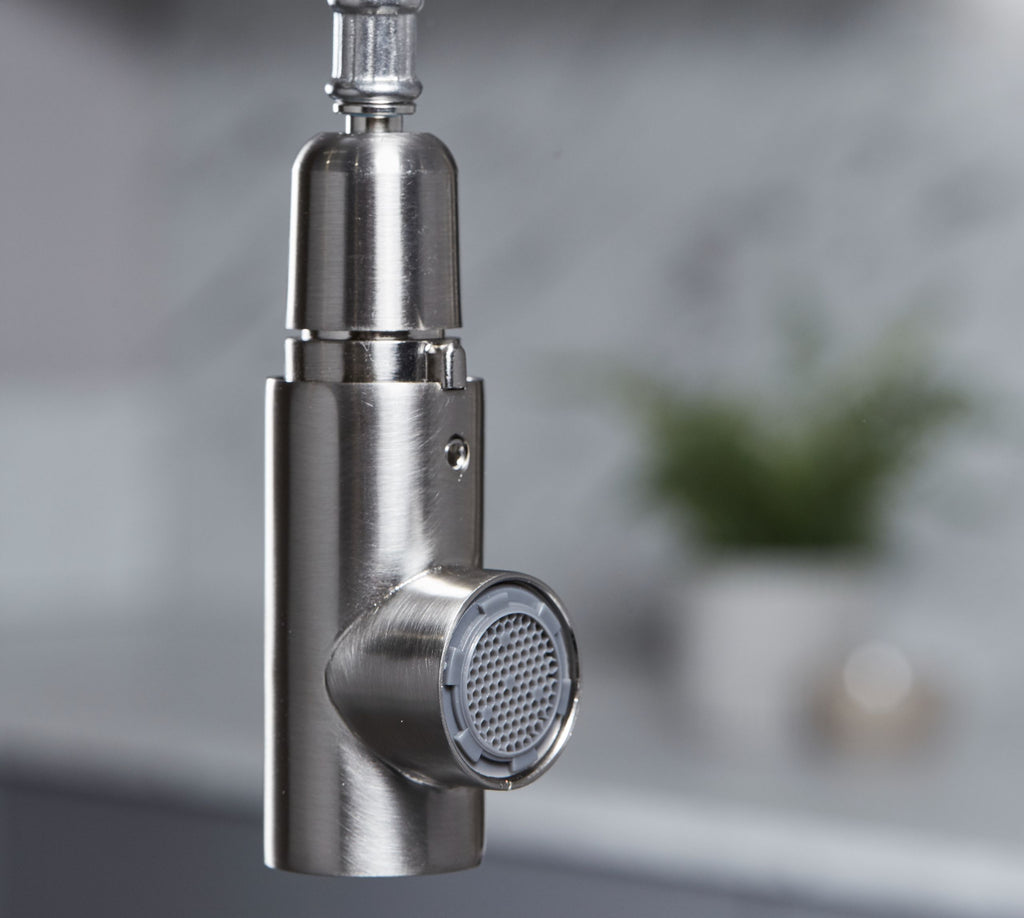 Ingleton L Shaped Single Lever Handle Pull Out - Brushed Nickel