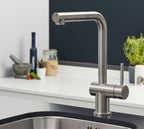 Ingleton L Shaped Single Lever Handle Pull Out - Brushed Nickel