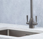 Richmond Twin Lever Mono Bloc Tap - Gun Metal