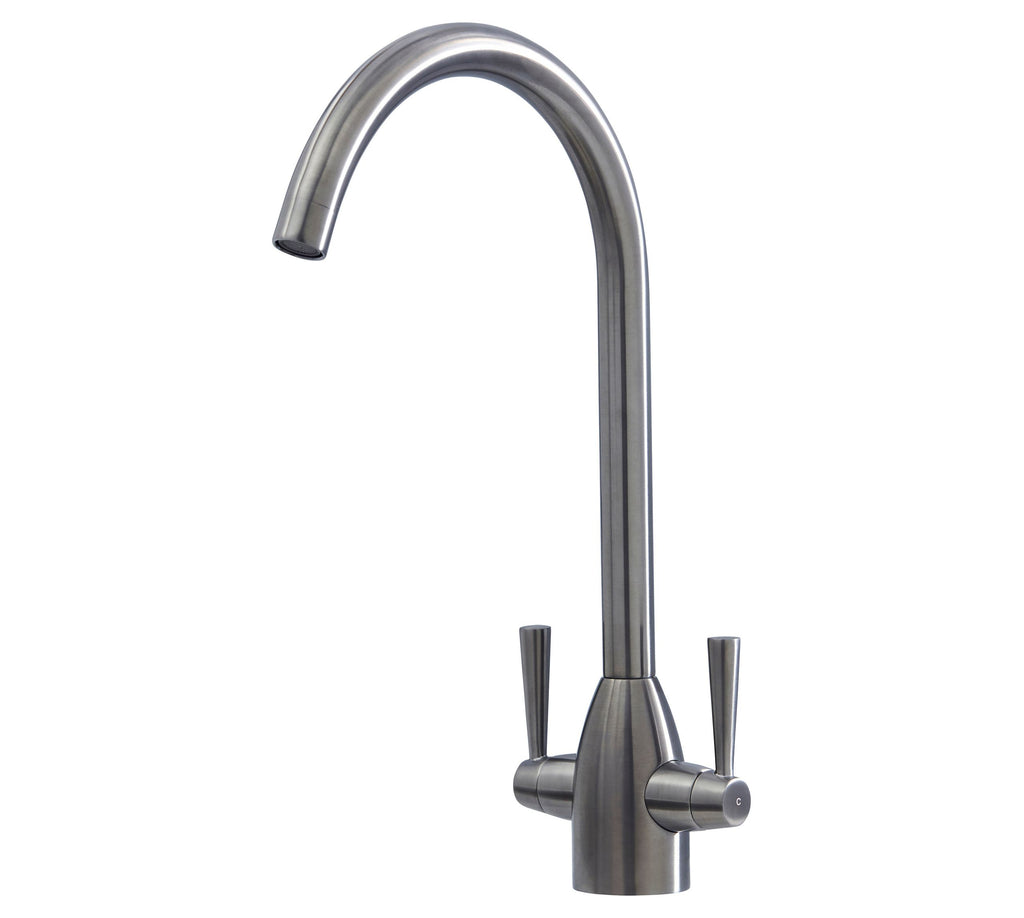 Richmond Twin Lever Mono Bloc Tap - Gun Metal