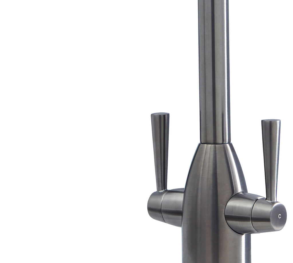 Richmond Twin Lever Mono Bloc Tap - Gun Metal