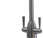 Richmond Twin Lever Mono Bloc Tap - Gun Metal