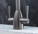 Richmond Twin Lever Mono Bloc Tap - Gun Metal