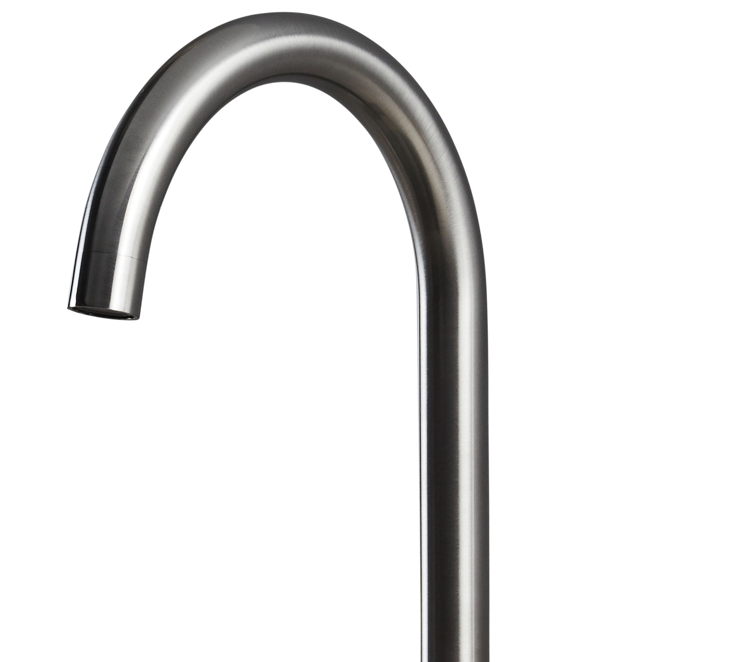 Shannon Twin Lever Swan Neck Mono Bloc Tap - Gun Metal
