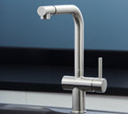 Ingleton L Shaped Single Lever Handle Pull Out - Brushed Nickel