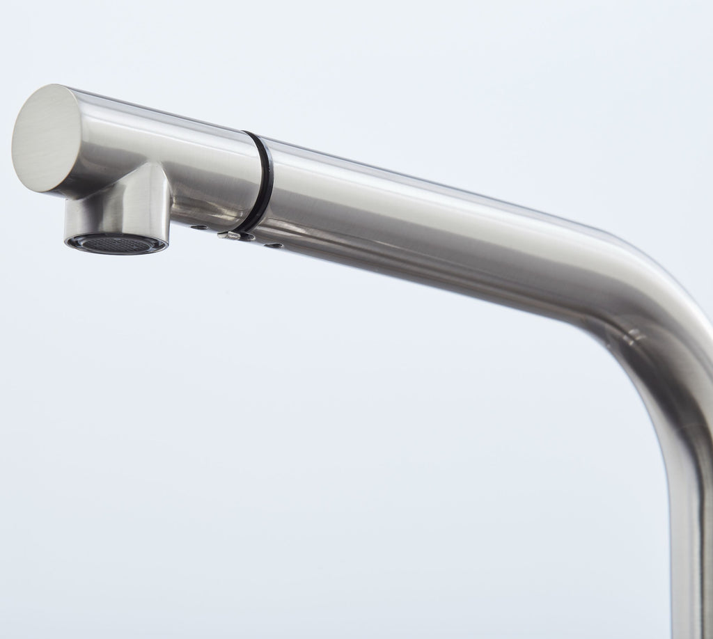 Ingleton L Shaped Single Lever Handle Pull Out - Brushed Nickel