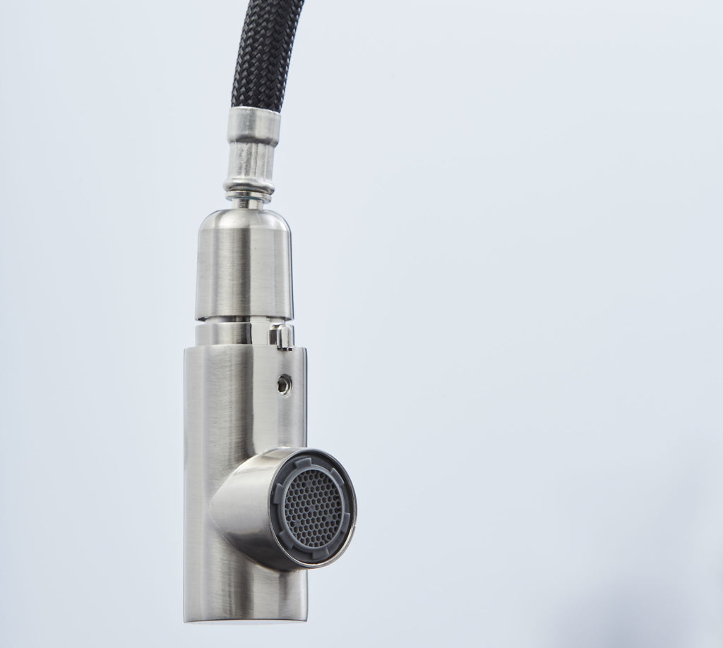 Ingleton L Shaped Single Lever Handle Pull Out - Brushed Nickel