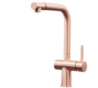 Ingleton L Shaped Single Lever Handle Pull Out - Copper