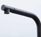 Ingleton L shaped Single Lever Handle Pull Out - Matt Black