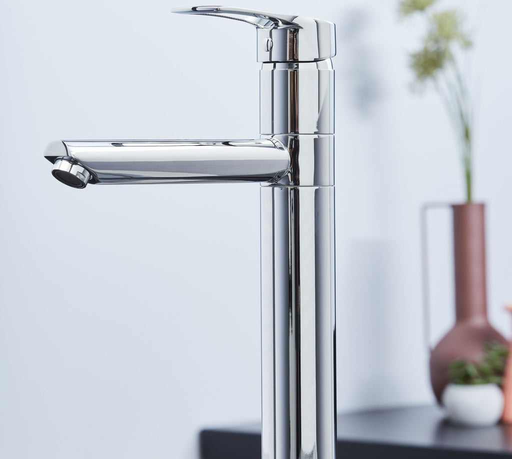 Aysgarth Mono Bloc Single Top Lever, Round Body Tap - Chrome