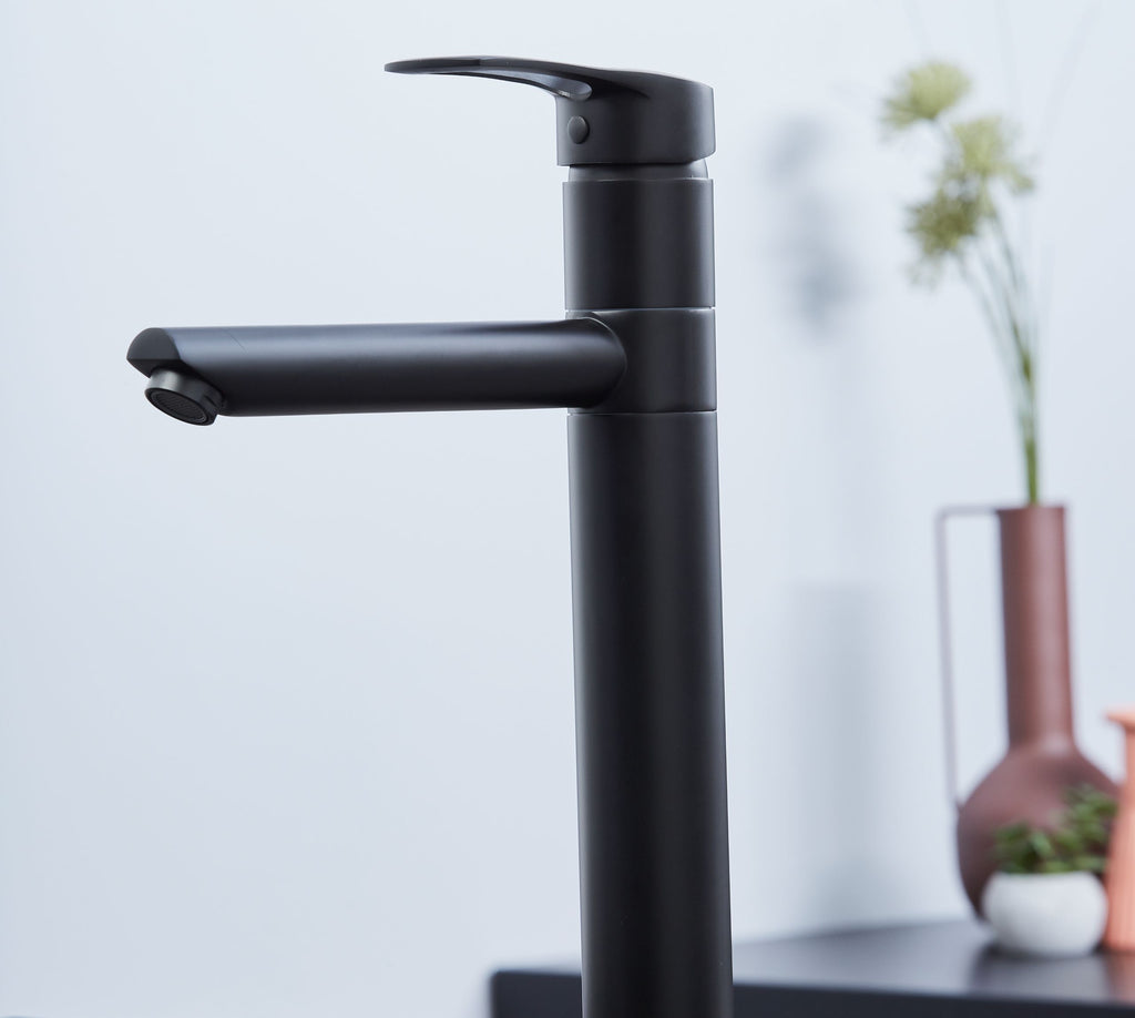 Aysgarth - Mono Bloc Single Tpo Lever , Round Body Tap - Matt Black