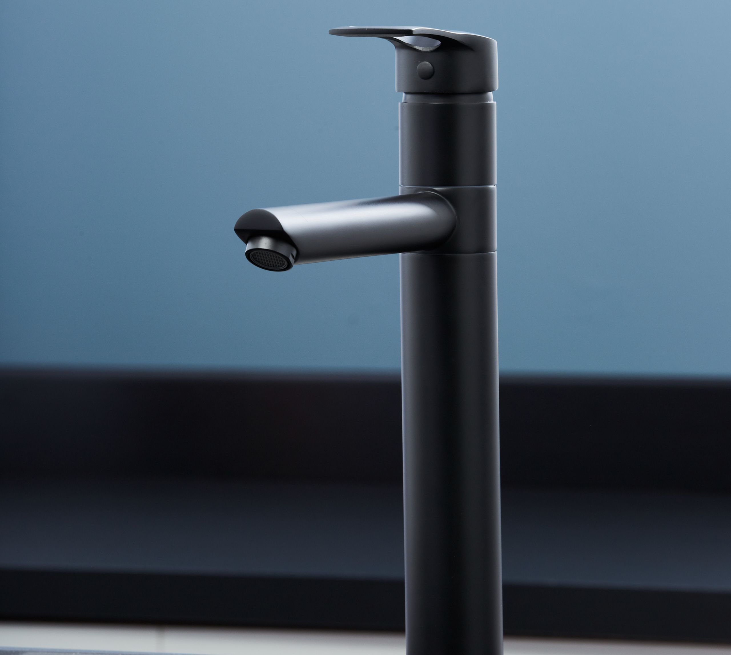 Aysgarth - Mono Bloc Single Tpo Lever , Round Body Tap - Matt Black