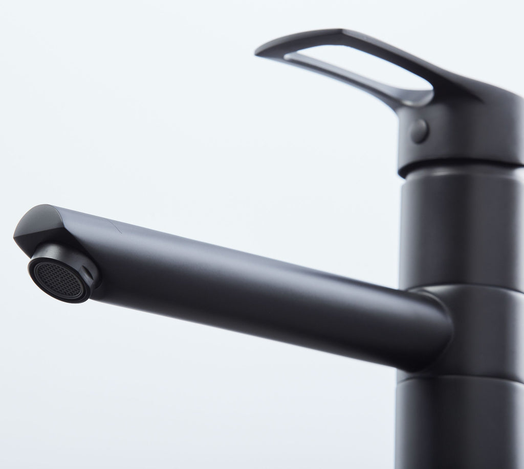 Aysgarth - Mono Bloc Single Tpo Lever , Round Body Tap - Matt Black