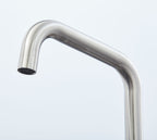 Malton Mono Bloc Twin Flat Lever Handles with Round D shape Spout - Brushed Nickel