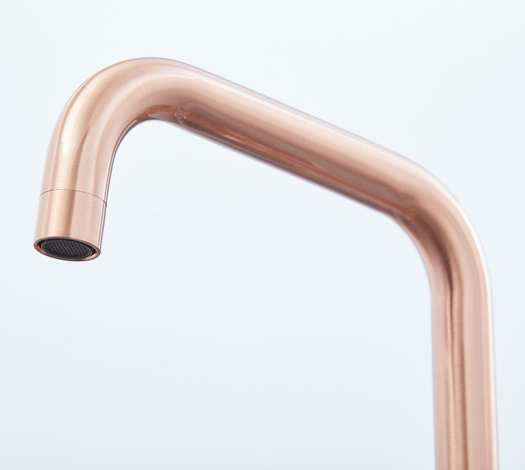 Malton Mono Bloc Flat Twin Handled with Round D Shaped Spout - Copper