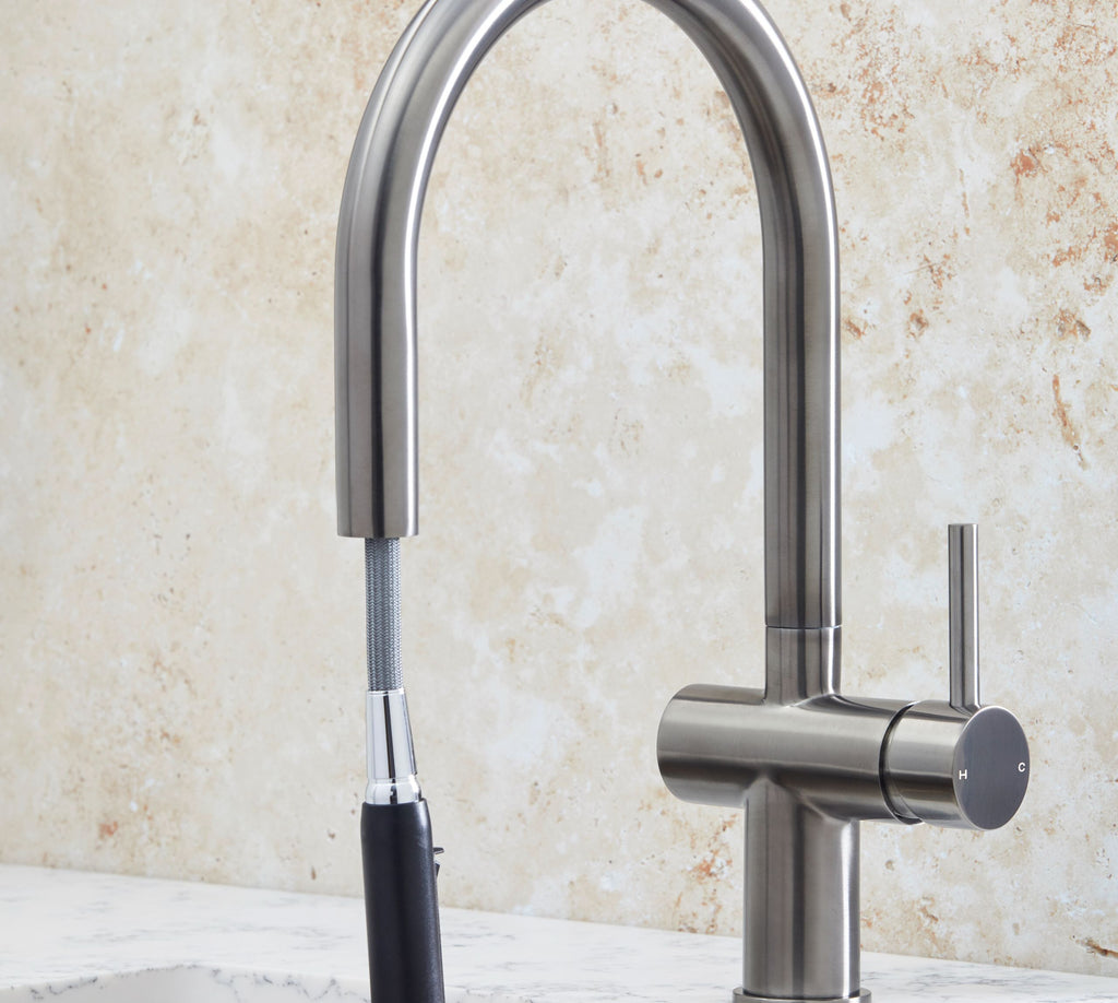 Rievaulx Pull Out Tap - Gun Metal