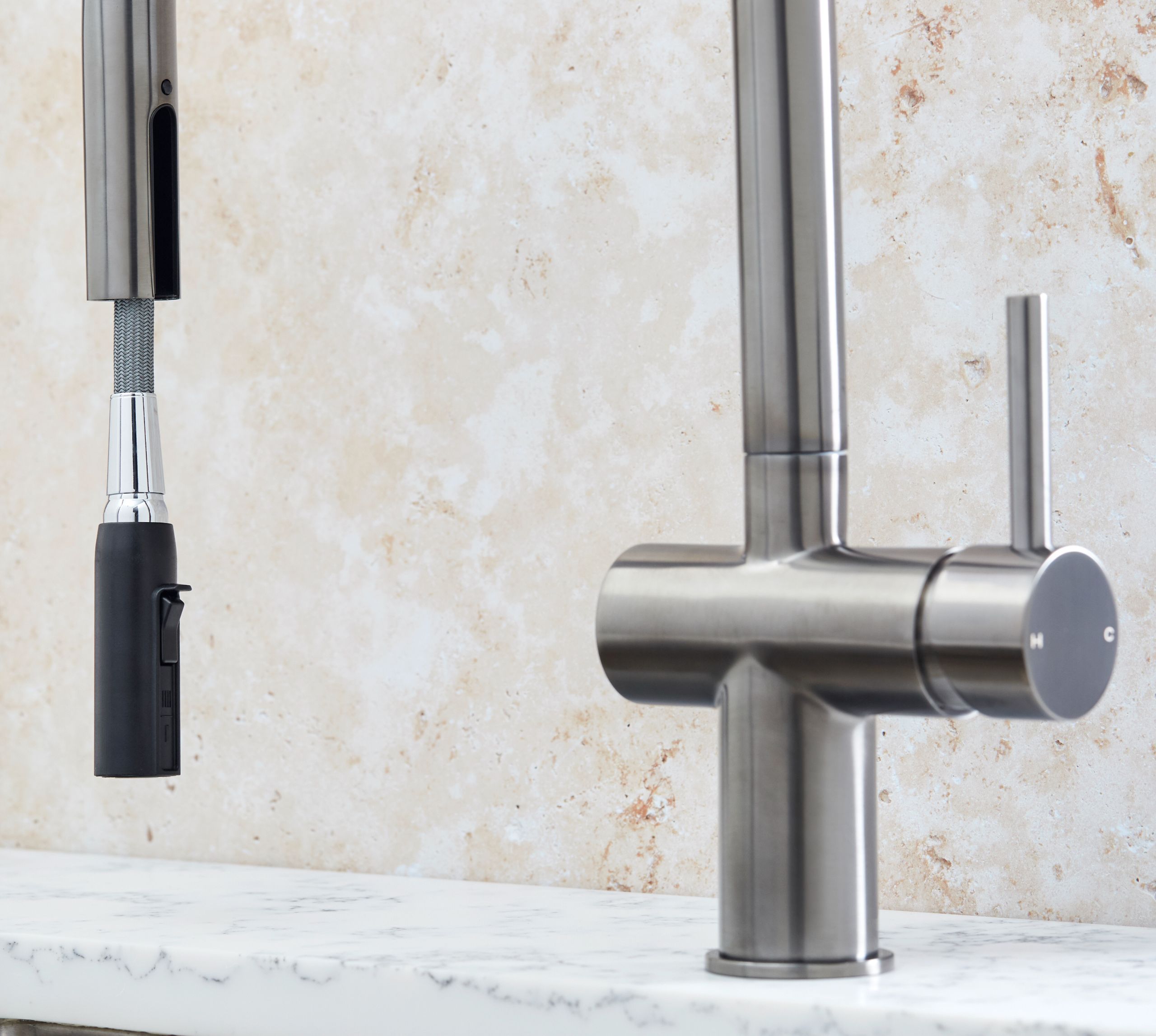 Rievaulx Pull Out Tap - Gun Metal