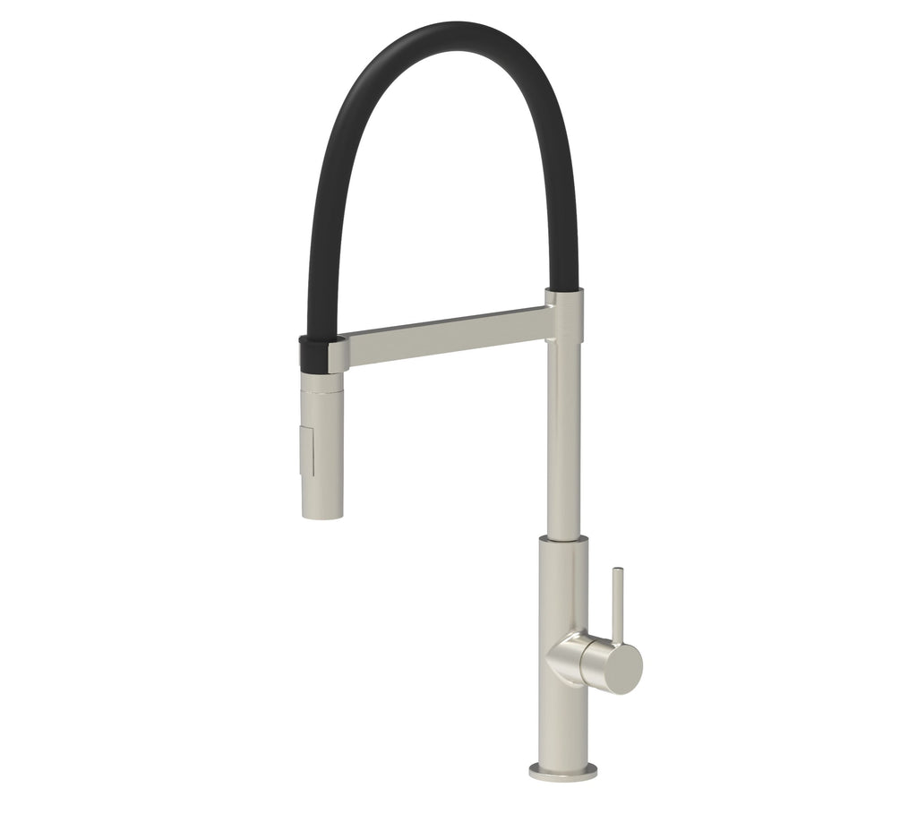 Malham Flexi Pull Down, Dual lever tap
- Brushed Nickel