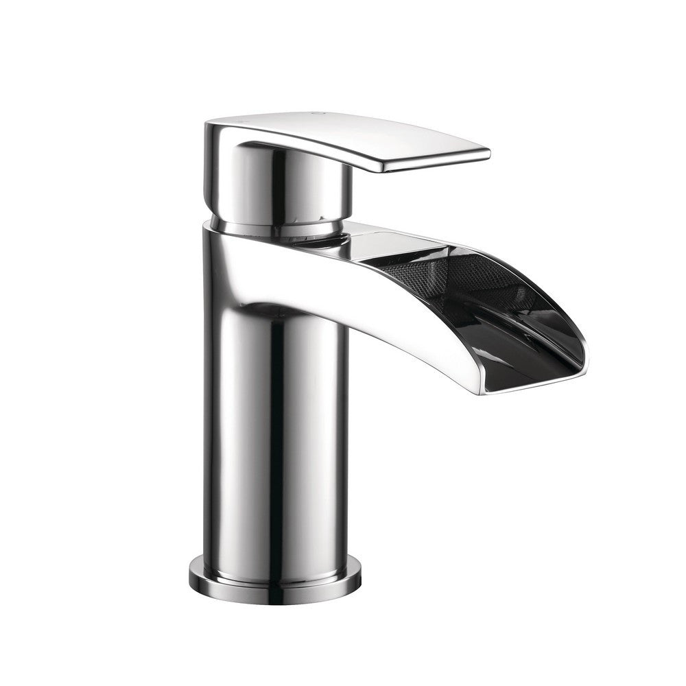 Leyburn Mono Basin Mixer with Click Clac Waste - Water Fall Style Chrome