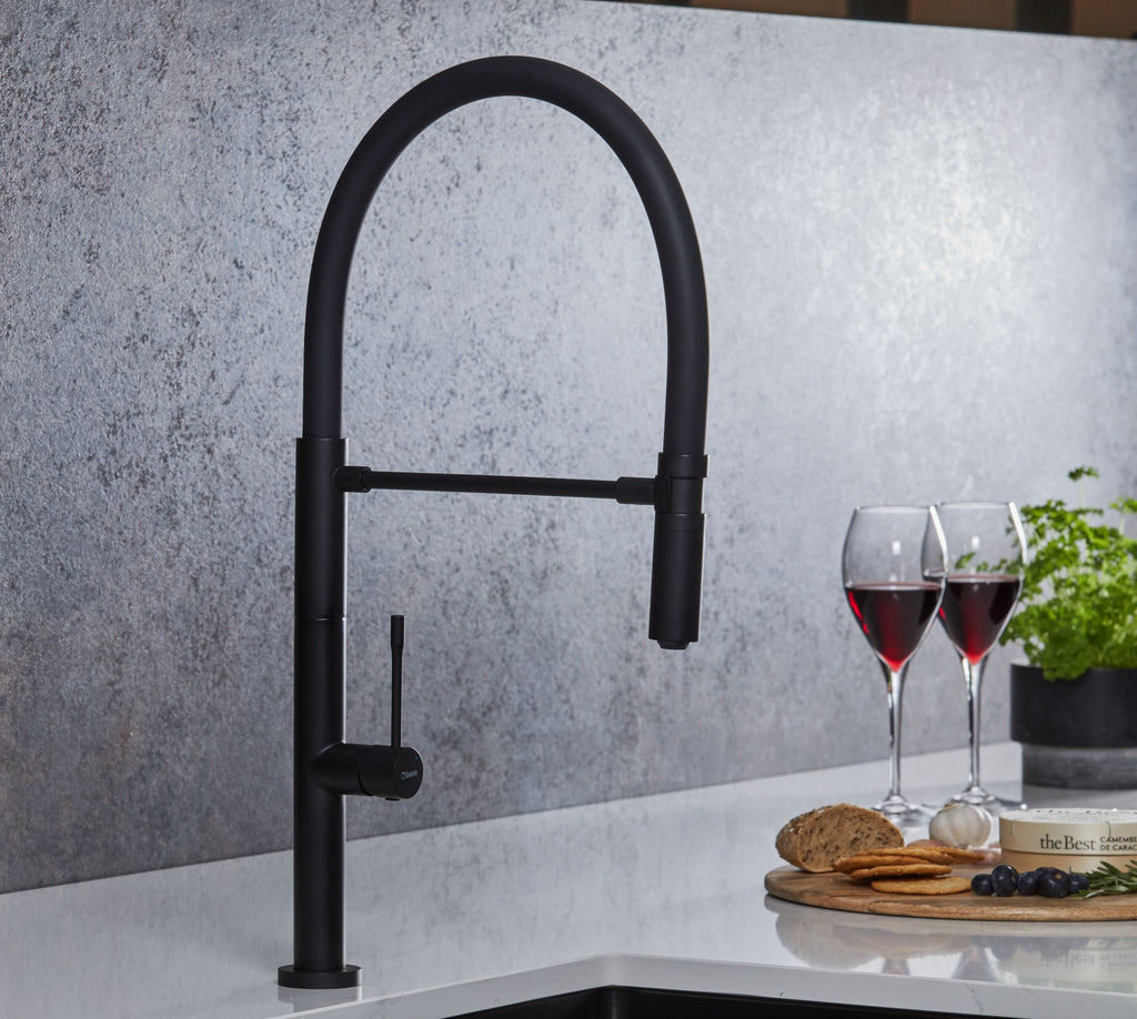 Malham Flexi Pull Down, Dual lever tap
- Matt Black