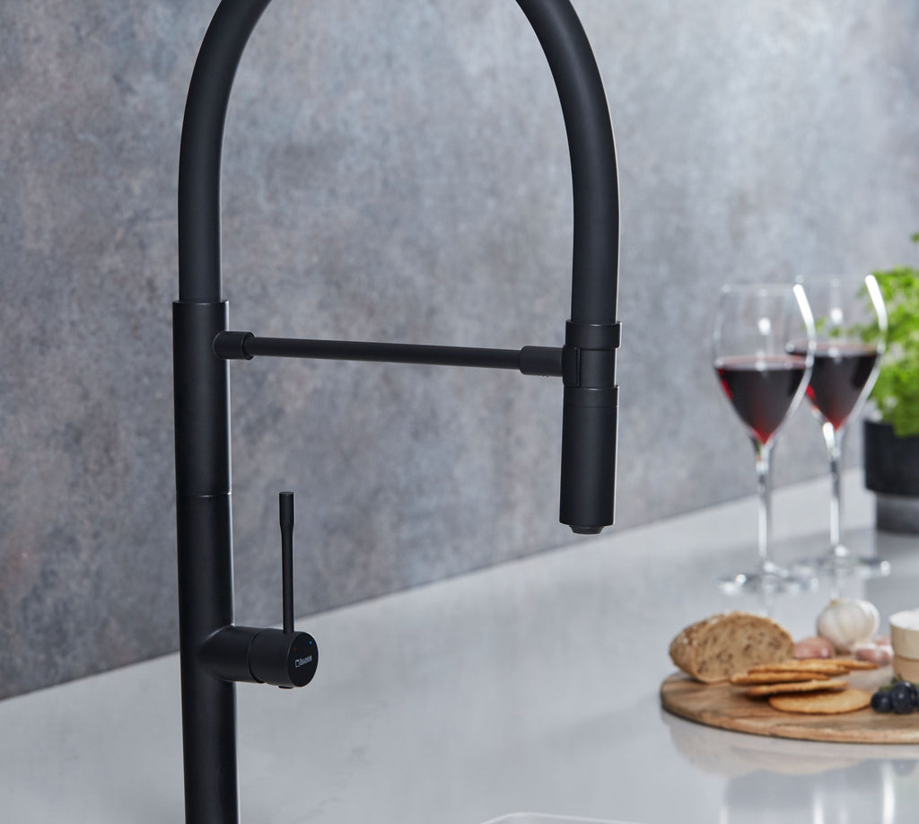 Malham Flexi Pull Down, Dual lever tap
- Matt Black
