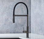 Malham Flexi Pull Down, Dual lever tap- Gun Metal