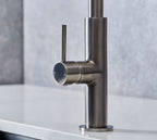 Malham Flexi Pull Down, Dual lever tap- Gun Metal