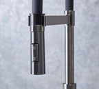 Malham Flexi Pull Down, Dual lever tap- Gun Metal