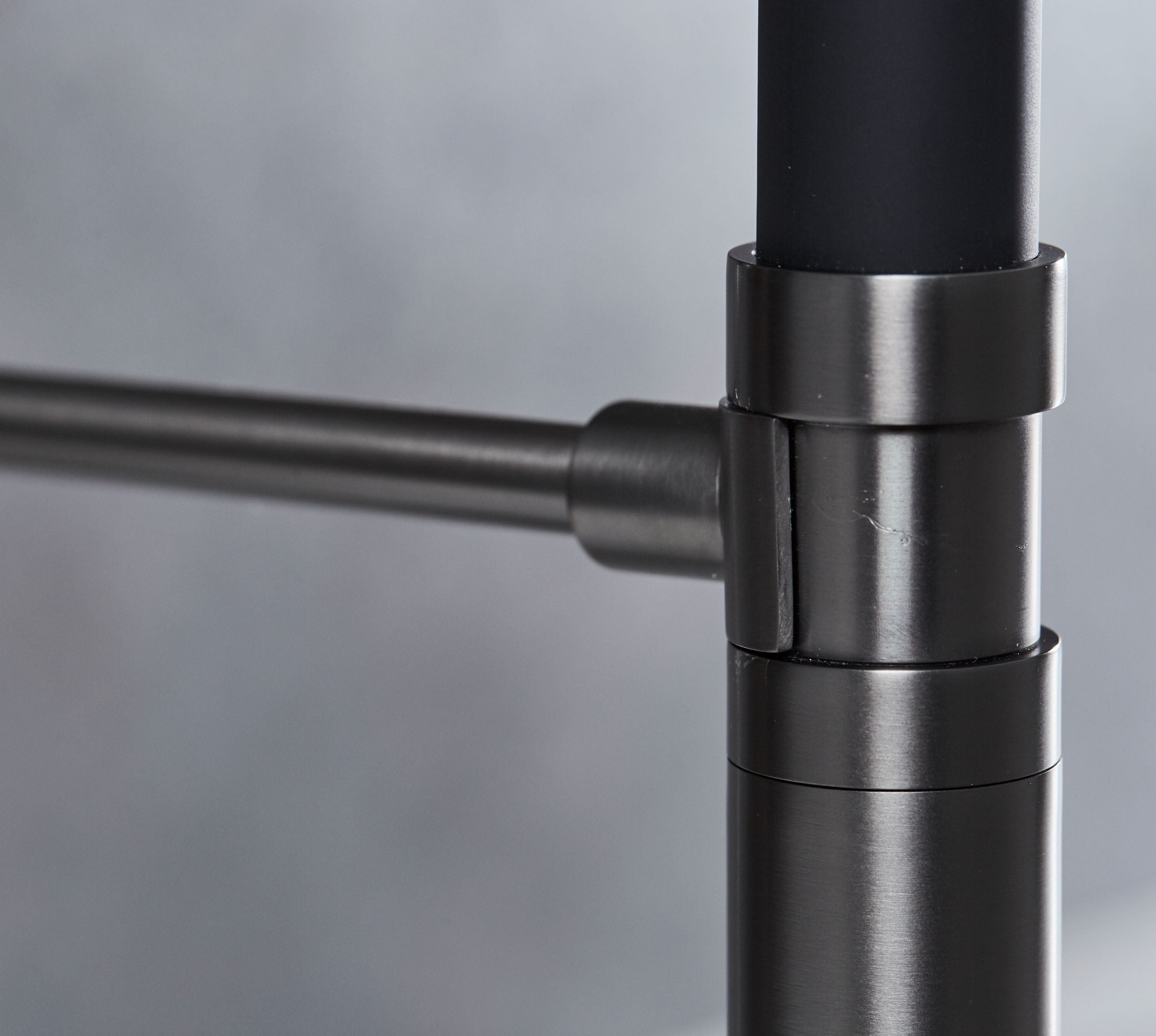 Malham Flexi Pull Down, Dual lever tap- Gun Metal