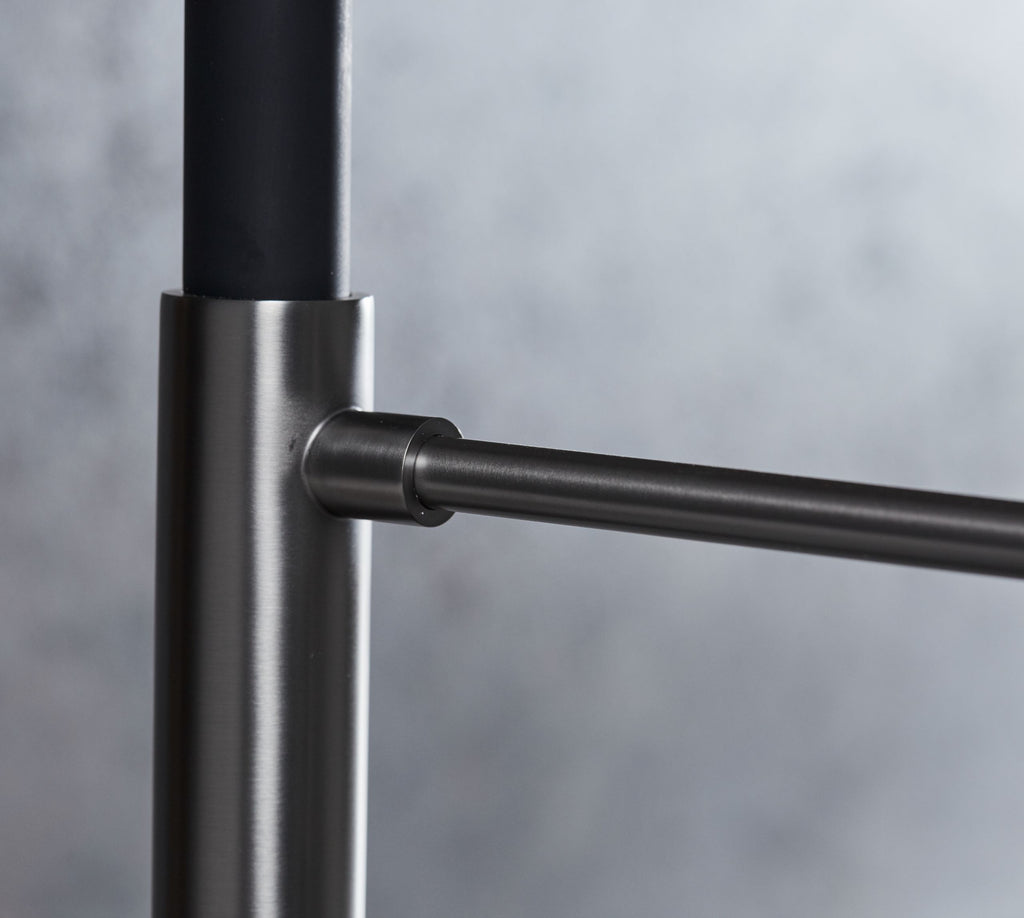 Malham Flexi Pull Down, Dual lever tap- Gun Metal