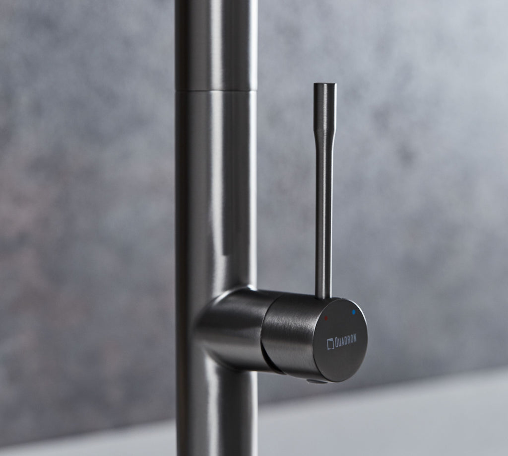 Malham Flexi Pull Down, Dual lever tap- Gun Metal