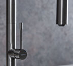 Malham Flexi Pull Down, Dual lever tap- Gun Metal