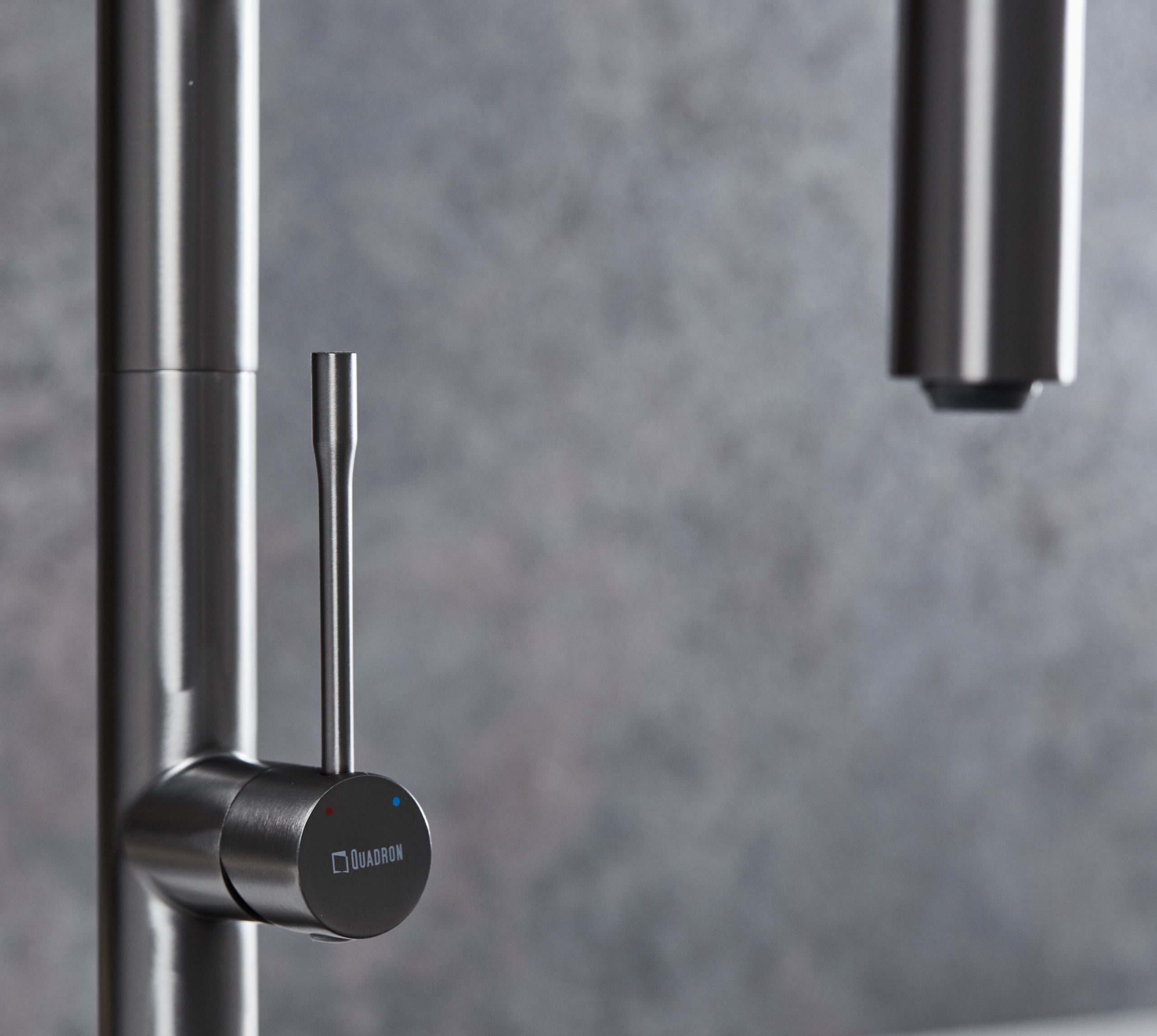 Malham Flexi Pull Down, Dual lever tap- Gun Metal