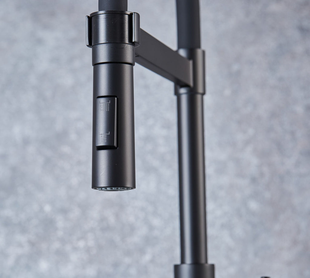 Malham Flexi Pull Down, Dual lever tap
- Matt Black