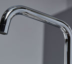 Malton Mono Bloc Flat Twin Lever Handles with Round D shaped Spout - Chrome