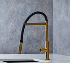 Malham Flexi Pull Down, Dual lever tap
- Brushed Brass