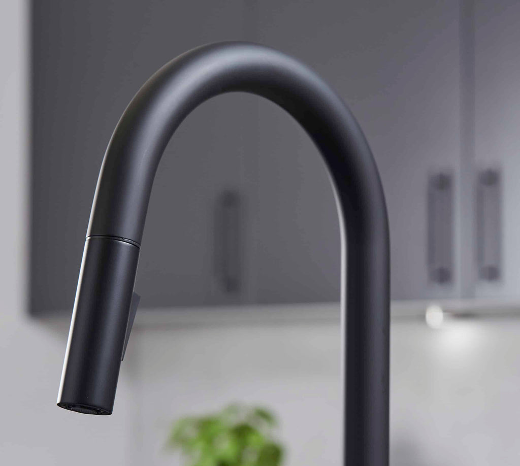 Platinum 4-in-1 Pull-Out: Swan Neck - Matt Black
