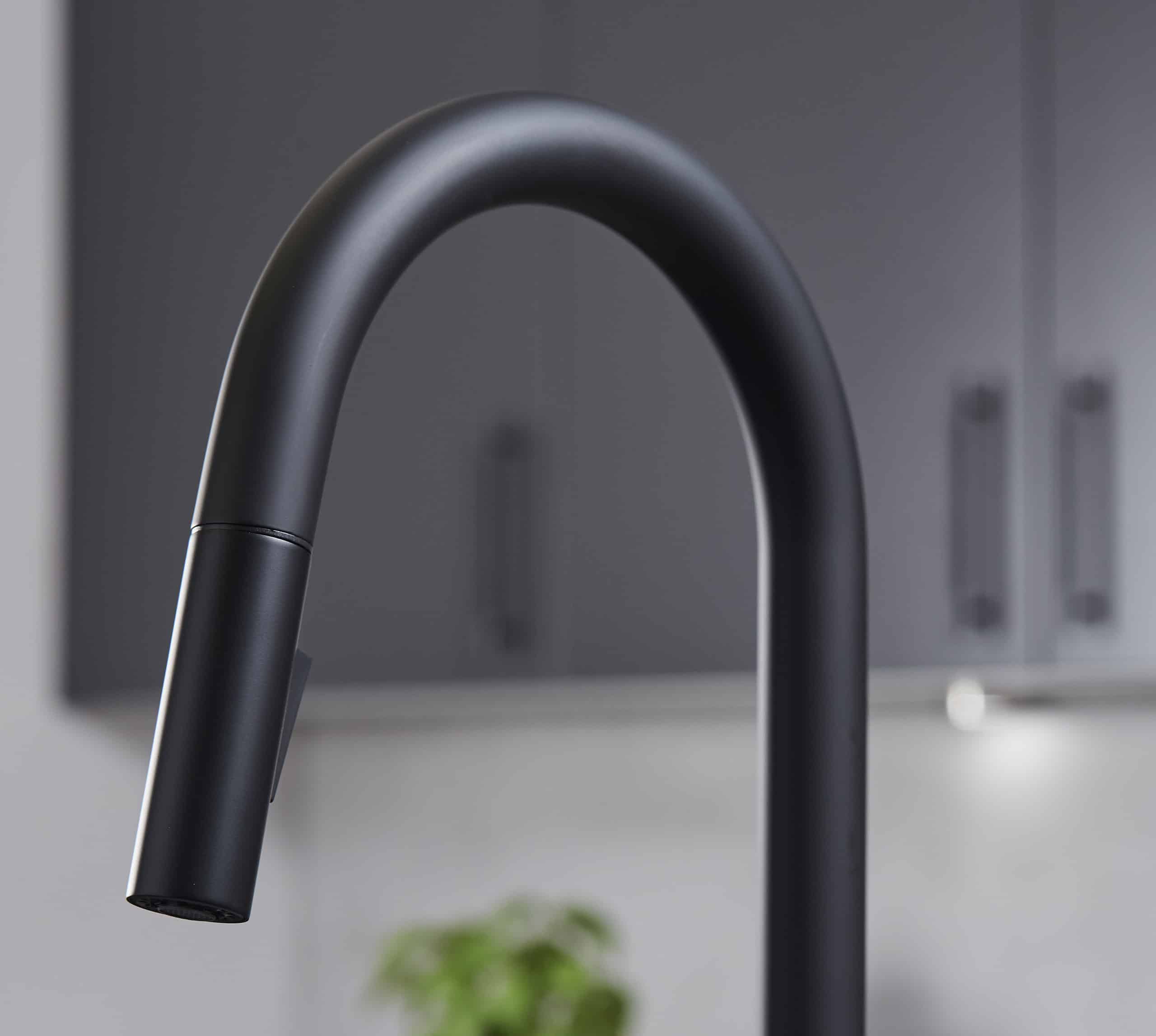 Platinum 4-in-1 Pull-Out: Swan Neck - Matt Black