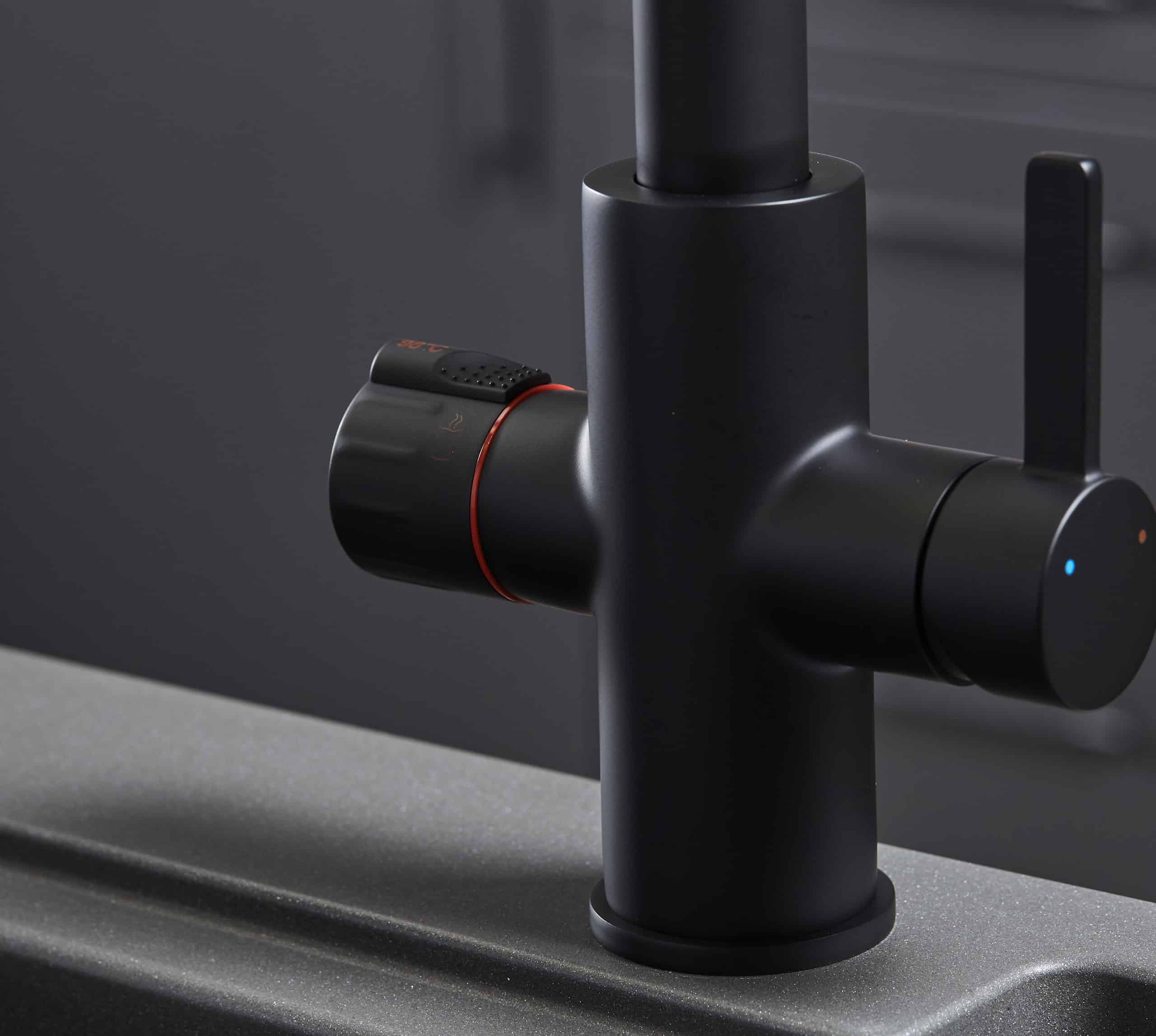 Platinum 4-in-1 Pull-Out: Swan Neck - Matt Black